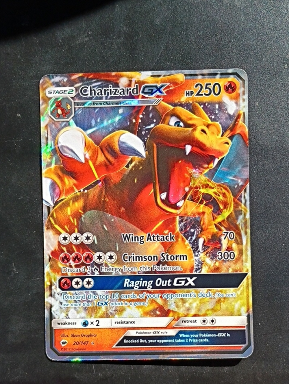 Charizard GX Mega Evolution Pokémon Collectible Card